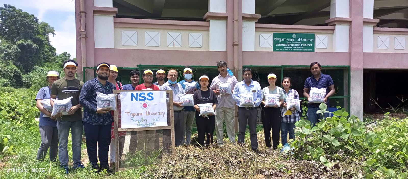 Vermicompost preparation by the NSS Unit