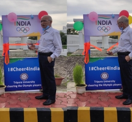 Opening of selfie point for #cheer4India for Tokyo Olympics 2020