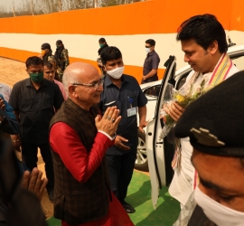 Foundation stone of 150 seats Boys' hostel