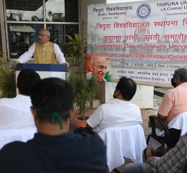 Foundation Day of Tripura University and Mahatma Gandhi's Birthday Celebration