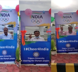 Opening of selfie point for #cheer4India for Tokyo Olympics 2020