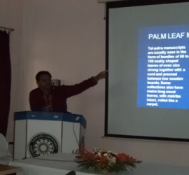 Workshop on Preventive Conservation of Manuscripts