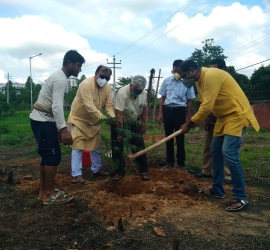 5th June, 2020. World Environment Day celebration by planting trees in T.U. Campus