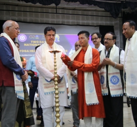 Glimpse of Inaugural function of Two Days Seminar on Yoga Health and Happiness 