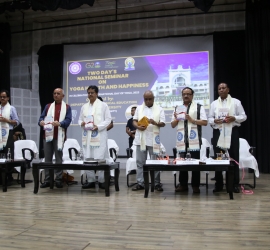 Glimpse of Inaugural function of Two Days Seminar on Yoga Health and Happiness 