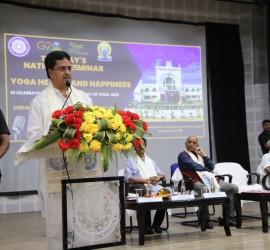 Glimpse of Inaugural function of Two Days Seminar on Yoga Health and Happiness 